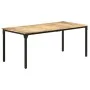 Rough mango wood dining table 180x90x76 cm by , Kitchen and dining tables - Ref: Foro24-321975, Price: 319,88 €, Discount: %