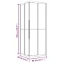 Cabina de ducha ESG esmerilado negro 80x80x180 cm de , Puertas de ducha - Ref: Foro24-151861, Precio: 300,72 €, Descuento: %