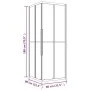 Schwarze mattierte ESG-Duschkabine 80x80x180 cm von , Duschtüren - Ref: Foro24-151861, Preis: 294,82 €, Rabatt: %