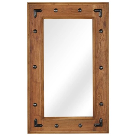Espejo de madera maciza de acacia 50x80 cm de , Espejos - Ref: Foro24-246308, Precio: 90,97 €, Descuento: %