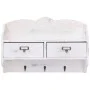 Perchero de pared de madera blanco 50x10x34 cm de , Percheros para sombreros y abrigos - Ref: Foro24-284239, Precio: 58,35 €,...