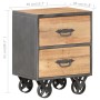 Mesita de noche de madera maciza reciclada 40x30x51 cm de , Mesitas de noche - Ref: Foro24-323513, Precio: 124,25 €, Descuent...