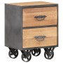 Mesita de noche de madera maciza reciclada 40x30x51 cm de , Mesitas de noche - Ref: Foro24-323513, Precio: 124,25 €, Descuent...