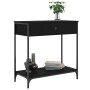Mesa consola madera de ingeniería negro 75x34,5x75 cm de , Mesas auxiliares - Ref: Foro24-834165, Precio: 55,76 €, Descuento: %