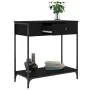 Mesa consola madera de ingeniería negro 75x34,5x75 cm de , Mesas auxiliares - Ref: Foro24-834165, Precio: 55,04 €, Descuento: %