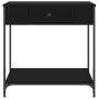 Mesa consola madera de ingeniería negro 75x34,5x75 cm de , Mesas auxiliares - Ref: Foro24-834165, Precio: 55,04 €, Descuento: %