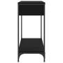 Mesa consola madera de ingeniería negro 75x34,5x75 cm de , Mesas auxiliares - Ref: Foro24-834165, Precio: 55,76 €, Descuento: %
