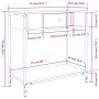 Mesa consola madera de ingeniería negro 75x34,5x75 cm de , Mesas auxiliares - Ref: Foro24-834165, Precio: 55,76 €, Descuento: %
