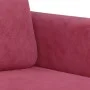 Juego de sofás con cojines 3 piezas terciopelo rojo tinto de , Sofás - Ref: Foro24-3202008, Precio: 530,60 €, Descuento: %