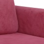 Juego de sofás con cojines 3 piezas terciopelo rojo tinto de , Sofás - Ref: Foro24-3202008, Precio: 538,70 €, Descuento: %