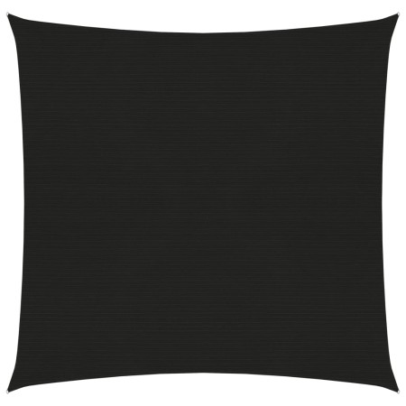 Toldo de vela HDPE negro 160 g/m² 3,6x3,6 m de vidaXL, Sombrillas - Ref: Foro24-311715, Precio: 43,45 €, Descuento: %