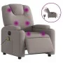 Sillón reclinable de masaje eléctrico tela gris taupe de , Sillones - Ref: Foro24-3204364, Precio: 307,04 €, Descuento: %