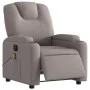 Sillón reclinable de masaje eléctrico tela gris taupe de , Sillones - Ref: Foro24-3204364, Precio: 307,04 €, Descuento: %