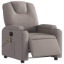 Sillón reclinable de masaje eléctrico tela gris taupe de , Sillones - Ref: Foro24-3204364, Precio: 300,69 €, Descuento: %