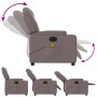 Sillón reclinable de masaje eléctrico tela gris taupe de , Sillones - Ref: Foro24-3204364, Precio: 300,69 €, Descuento: %