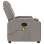 Sillón reclinable de masaje eléctrico tela gris taupe de , Sillones - Ref: Foro24-3204364, Precio: 307,04 €, Descuento: %
