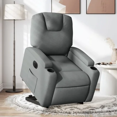 Dark gray fabric electric reclining lift chair by , Armchairs - Ref: Foro24-3204393, Price: 343,13 €, Discount: %