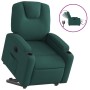 Sillón eléctrico reclinable elevable de tela verde oscuro de , Sillones - Ref: Foro24-3204398, Precio: 316,58 €, Descuento: %