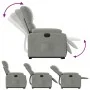 Sillón eléctrico reclinable elevable tela microfibra gris claro de , Sillones - Ref: Foro24-3204944, Precio: 349,06 €, Descue...