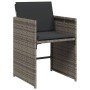Set de comedor de jardín 11 pzas y cojines ratán sintético gris de , Conjuntos de jardín - Ref: Foro24-3211118, Precio: 785,8...