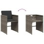 Set de comedor de jardín 11 pzas y cojines ratán sintético gris de , Conjuntos de jardín - Ref: Foro24-3211118, Precio: 785,8...