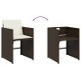 Set comedor de jardín 11 pzas y cojines ratán sintético marrón de , Conjuntos de jardín - Ref: Foro24-3211113, Precio: 701,44...