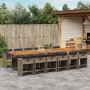 Set comedor de jardín con cojines 13 pzas ratán sintético gris de , Conjuntos de jardín - Ref: Foro24-3211130, Precio: 919,99...