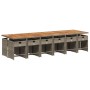 Set comedor de jardín con cojines 13 pzas ratán sintético gris de , Conjuntos de jardín - Ref: Foro24-3211130, Precio: 919,99...