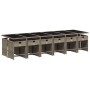 Set comedor de jardín con cojines 13 pzas ratán sintético gris de , Conjuntos de jardín - Ref: Foro24-3211124, Precio: 827,76...