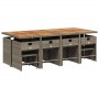 Set comedor de jardín con cojines 13 pzas ratán sintético gris de , Conjuntos de jardín - Ref: Foro24-3211166, Precio: 729,25...