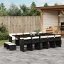 Set comedor de jardín con cojines 15 pzas ratán sintético negro de , Conjuntos de jardín - Ref: Foro24-3211170, Precio: 761,9...