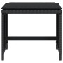 Taburetes de jardín con cojines 4 uds ratán PE negro 41x41x36cm de , Otomanas de exterior - Ref: Foro24-365042, Precio: 99,84...