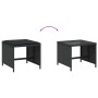 Taburetes de jardín con cojines 4 uds ratán PE negro 41x41x36cm de , Otomanas de exterior - Ref: Foro24-365042, Precio: 99,84...