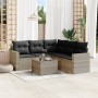 Set de sofás de jardín 6 pzas y cojines ratán sintético gris de , Conjuntos de jardín - Ref: Foro24-3218952, Precio: 394,41 €...