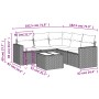 Set de sofás de jardín 6 pzas y cojines ratán sintético gris de , Conjuntos de jardín - Ref: Foro24-3218952, Precio: 394,41 €...