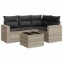 Set de sofás jardín y cojines 5 pzas ratán sintético gris claro de , Conjuntos de jardín - Ref: Foro24-3218912, Precio: 346,4...
