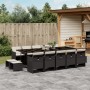 Set comedor de jardín con cojines 15 pzas ratán sintético negro de , Conjuntos de jardín - Ref: Foro24-3210630, Precio: 872,4...