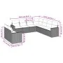 Set muebles jardín 9 pzas y cojines ratán sintético gris claro de , Conjuntos de jardín - Ref: Foro24-3219142, Precio: 639,61...