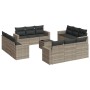 Set sofás de jardín con cojines 13 piezas ratán sintético gris de , Conjuntos de jardín - Ref: Foro24-3218772, Precio: 961,19...