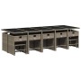 Set comedor de jardín con cojines 15 pzas ratán sintético gris de , Conjuntos de jardín - Ref: Foro24-3211172, Precio: 786,55...