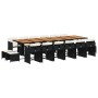 Set de muebles jardín 17 pzas con cojines ratán sintético negro de , Conjuntos de jardín - Ref: Foro24-3211191, Precio: 970,8...