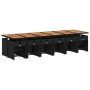 Set de muebles jardín 17 pzas con cojines ratán sintético negro de , Conjuntos de jardín - Ref: Foro24-3211191, Precio: 970,8...