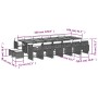 Set de muebles jardín 17 pzas con cojines ratán sintético negro de , Conjuntos de jardín - Ref: Foro24-3211191, Precio: 970,8...