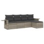 Set de sofás jardín y cojines 5 pzas ratán sintético gris claro de , Conjuntos de jardín - Ref: Foro24-3252429, Precio: 319,2...