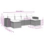 Set de sofás de jardín 6 pzas y cojines ratán sintético gris de , Conjuntos de jardín - Ref: Foro24-3255259, Precio: 387,03 €...