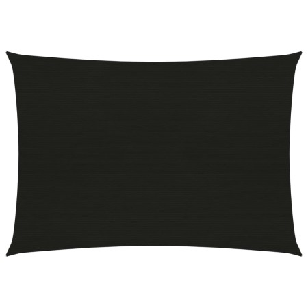 Toldo de vela HDPE negro 160 g/m² 2,5x4 m de vidaXL, Sombrillas - Ref: Foro24-311729, Precio: 30,61 €, Descuento: %