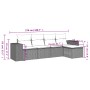 Set de sofás jardín y cojines 5 pzas ratán sintético gris claro de , Conjuntos de jardín - Ref: Foro24-3254829, Precio: 334,1...