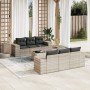 Set de sofás de jardín 7 pzas con cojines ratán PE gris claro de , Conjuntos de jardín - Ref: Foro24-3254649, Precio: 504,46 ...