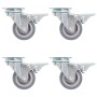 Ruedas giratorias con frenos dobles 4 unidades 50 mm de , Manipulación de materiales - Ref: Foro24-143418, Precio: 15,90 €, D...