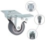 Ruedas giratorias con frenos dobles 4 unidades 50 mm de , Manipulación de materiales - Ref: Foro24-143418, Precio: 15,90 €, D...